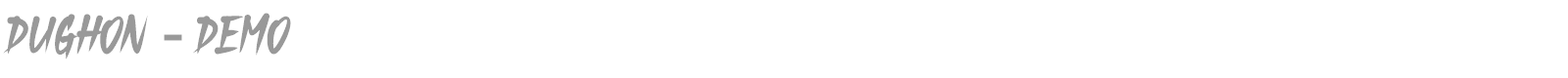 Dughon font preview